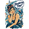 Retro Pin-Up Bouldering Time Klettern Design