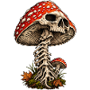 Pilz Totenkopf Gothic Design