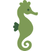 Seepferdchen Meeresleben Geschenkidee Illustration