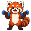 Fitness Red Panda Lifting-Hanteln