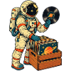 Astronaut Vinyl Sammler