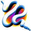 Abstrakte 3D Welle - Fluid Art
