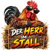 Der Herr im Stall – peppiger Hahn