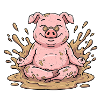 Meditation Schweinchen Yoga