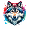 Grauwolf Motiv