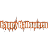 Fröhlicher Halloween-Schriftzug Grusel