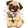 Mops Hund süßer Mops niedlicher Mops