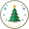 Weihnachtsbaum mit Sternenkranz