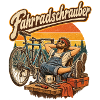 Fahrradschrauber Retro-Print