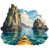Durch die Sea-Stack Passage