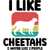 Gepard Spruch Sarkasmus Retro