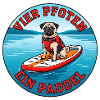 Stand-Up-Paddling Mops Dog-SUP Design