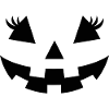 Mitternachts-Kürbis-Silhouette