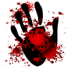 Halloween Blutende Hand