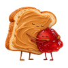 Kuschelt Toast mit Marmelade