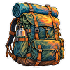 Sonnenuntergang Rucksack Abenteuer