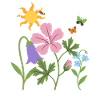 Blumen botanisch Garten Illustration