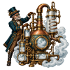 Steampunk-Dampfmeister-Mechanik
