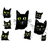 Mitternachts-Katzenaugen-Muster