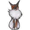 Verspieltes Calico-Katzenporträt
