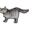 Schnurrbart-Aquarellkatze
