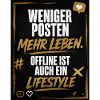 Weniger Posten Mehr Leben