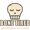 Sleeping Skull Bone müde – Halloween-müde