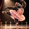 Gorilla-Ballerina-Pink in Tutu