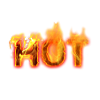Flaming Confidence Zitat-Tee – Mir geht's heiß