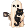 Meh-Geist mit Katzenbecher