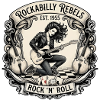 Rockabilly Rebellen 1955 Motiv