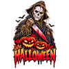 Halloween Scarecrow Retro-Horror