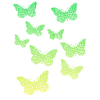 Farbverlauf Grüne Schmetterlinge