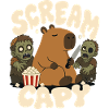Capybara mit Zombies – Scream Capy