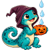 Kuscheldino Halloween Kürbis