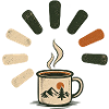 Dampfende Kaffeetasse