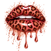 Leopard Lippen Tropfen-Edition
