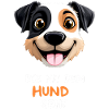 Hundengesicht Cartoon mit Spruch
