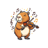 Capybara Geige Violine