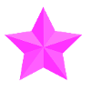 Geometrische Pink Star
