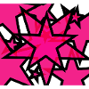 Kaleidoskopische Sternenexplosion Pink