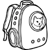 Katzenrucksack Transport Icon