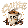 Coffee First Tasse Illustration