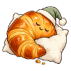 Schlafendes Croissant