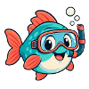 Fisch mit Schnorchel