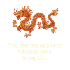 Chinesischer Drache Lustiges Zitat: Retro-Design