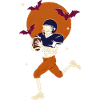 Halloween-Skeleton-Footballspieler