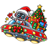Santa Robot Space