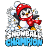Schneeball-Champion Pinguin