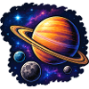 Weltraum im Saturnring